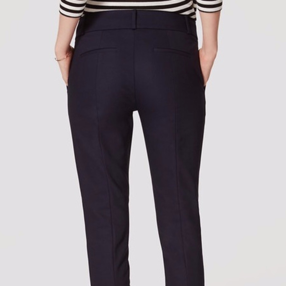 ANN TAYLOR STRIPED SKINNY DRESS PANT